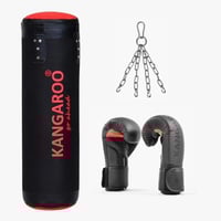 كيس ملاكمة 85 سم قابل لتعديل الوزن مع قفاز ملاكمة...