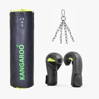 كيس ملاكمة 85 سم قابل لتعديل الوزن مع قفاز ملاكمة...