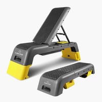 جهاز ستيب ومقعد 2 في 1 قابل للطي والتعديل، ومنصة خ...