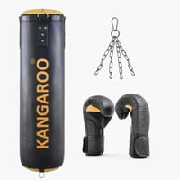 كيس ملاكمة 85 سم قابل لتعديل الوزن مع قفاز ملاكمة...