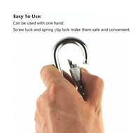 حلقة خطاف ربط زنبركي من الفولاذ المقاوم للصدأ (الس...