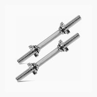 زوج بار دمبلز مطلي بالكروم قابل للتعديل مع أطواق ت...