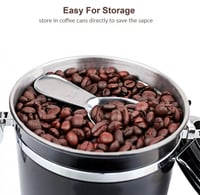 ملعقة من الفولاذ كمكيال للقهوه وغيرها بمقاسين