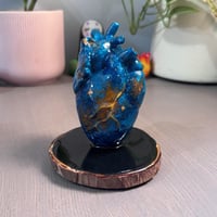 مبخرة القلب باللون الفيروزي