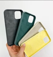 كفر ايفون 15 سليكون اسود black silicone case for i...