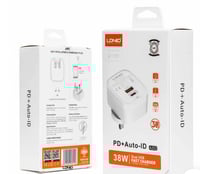 شاحن منزلي A202 من LDNIO مدخل PD ومدخل USB