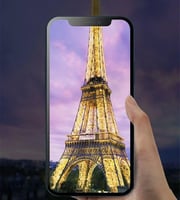 حماية كميرا ايفون 15 برو فضي