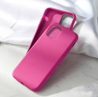 كفر ايفون 6 بلس فوشي سيليكون Plum silicone case fo...