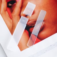 مبرد أظافر زجاج + ملمع