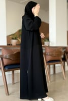 عباية بطرحة الجوري