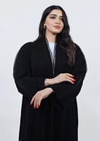 عباية بطرحة نورسين 8056