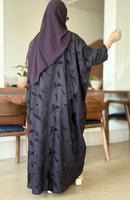 عباية بطرحة سيدتي عنابي