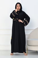 عباية بطرحة لوفرينا 2 مطرز