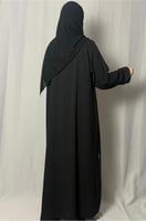 عباية بطرحة رجاء اسود