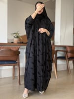 عباية بطرحة سيدتي اسود