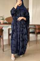 عباية بطرحة سيدتي كحلي