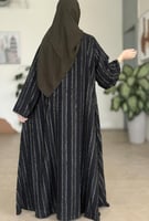 عباية بطرحة امون اخضر