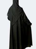 عباية بطرحة كرازون