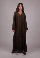 عباية مغسول زيتي ياباني