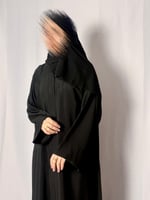 عباية بطرحة نائلة اسود