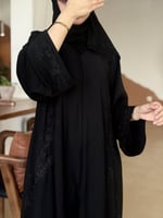 F-K عباية بطرحة كاري