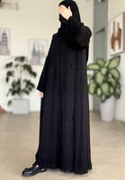 عباية بطرحة ثميلة 8234