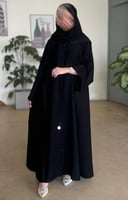 عباية بطرحة تاج