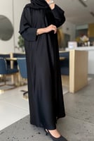 عباية بطرحة عجائب اسود