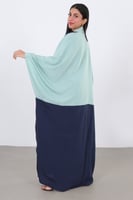 عباية بطرحة لوسيل 3 لف