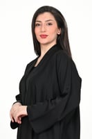 عباية بطرحة هيمانه لف ياباني