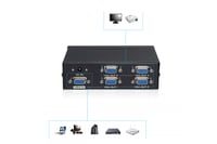 موزع سبليتر شاشة 4 منافذ VGA