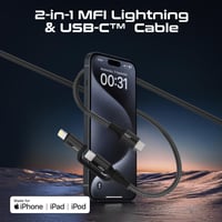 أحدث وأقوى كيبل شحن عالي السرعة لجميع الأجهزة بطول...