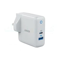 شاحن جداري 35 واط بمنفذين USB-A/USB-C مع تقنيتي PO...