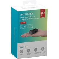 ‎محول طاقة عالمي‎ راف باور نانو 30‎ واط