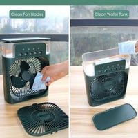 مروحة رذاذ الماء بخمس فتحات ، 3 سرعات هواء، مروحة...