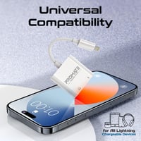 محول لايتينيج بمنفذ مزدوج 2 في 1