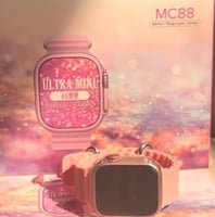 شبيهة ساعة أبل الذكية Modio MC 88 - وردي