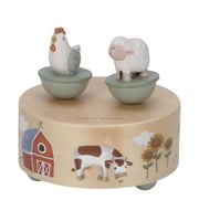 صندوق الموسيقى الخشبي (ثيم المزرعة)