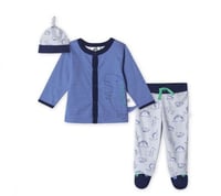 بدلة 3 قطع Dinosaur قطن عضوي ماركة Just Born