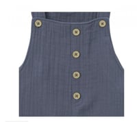 أوفرول بقماش الشاش رمادي مناسب للجنسين