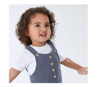 أوفرول بقماش الشاش رمادي مناسب للجنسين