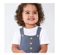 أوفرول بقماش الشاش رمادي مناسب للجنسين