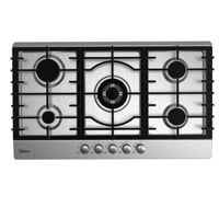 موقد غاز ميديا -93.2×60.2 سم بيلت ان - 5 شعلات اشت...