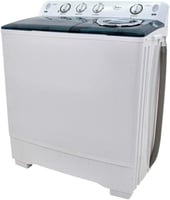 غسالة ملابس ميديا - 14 كيلو حوضين ابيض - صنع في ال...