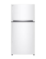 ثلاجة مع فريزر علوي ال جي 20.9 قدم أبيض صنع في كور...