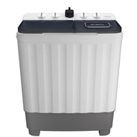 غسالة ملابس هيتاشي 9 كيلو حوضين رمادي غامق صنع في...