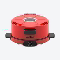 صانعة بيتزا كولين وخبز عربى 1800 وات احمر 30 سم صن...