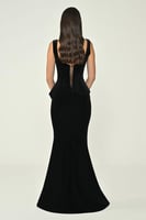 فستان سهرة مخمل قطعتين الفابيتا