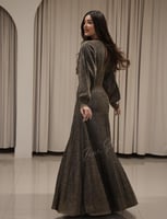 فستان شاين تريكو طويل