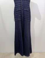 فستان محبوك كحلي